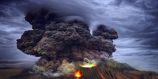 suatu proses magma yang akan keluar melalui kepundan tersumbat yang menyebabkan permukaan bumi bergetar disebut gempa