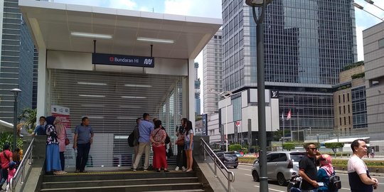 Stasiun MRT Bundaran HI Tutup Lebih Cepat