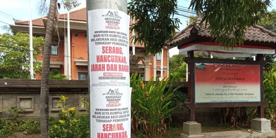 Polisi Bentuk Tim Buru Penyebar Selebaran Provokatif di Bali