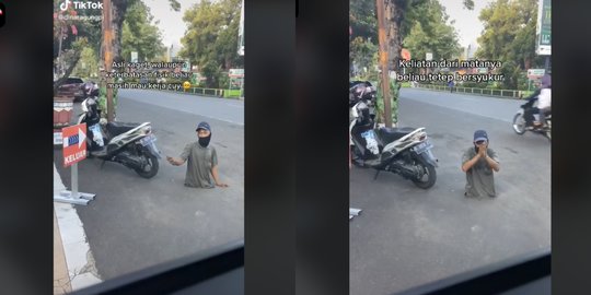 Bikin Terenyuh, Perjuangan Tukang Parkir dengan Keterbatasan Fisik Tetap Bersemangat