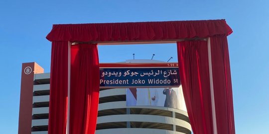 CEK FAKTA: Disinformasi Gelar Presiden Jokowi Ditulis 'St' di Nama Jalan Abu Dhabi