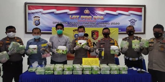 Polres Inhil Gagalkan Peredaran Sabu 50 Kilogram