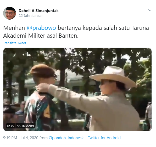 viral video prabowo ajak bincang enzo taruna keturunan prancis jadi sorotan