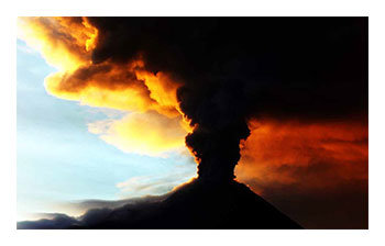 potret letusan merapi 2010