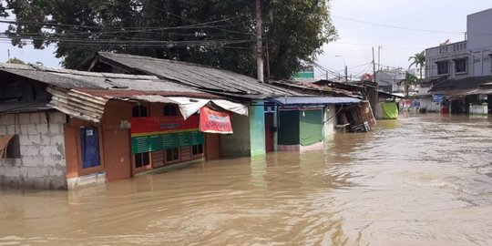 Puluhan Rumah di Desa Kadu Jaya Tangerang Terendam Banjir Setinggi 1,5 Meter