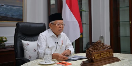 Ma'ruf Amin Kritik Keuangan Syariah Belum Optimal Bantu Masyarakat Kelas Bawah