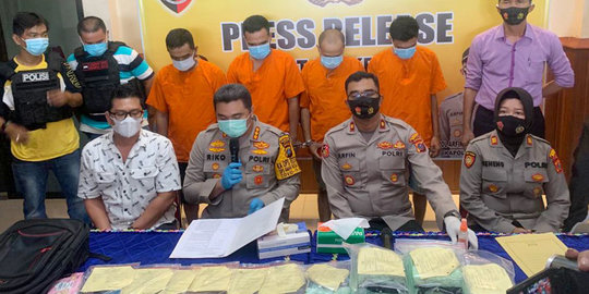 Pengiriman 5,9 Kg Sabu dari Medan ke Jambi Disergap Polisi, 4 Kurir Ditangkap