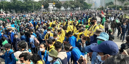 Ada Aksi Tolak UU Ciptaker, Pengendara Diimbau Hindari Kawasan Istana & DPR