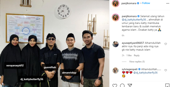 dj kattybutterfly putuskan jadi mualaf
