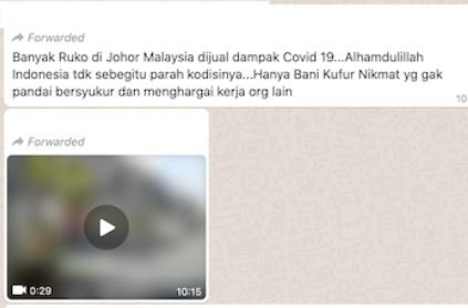 potongan gambar kondisi pertokoan kosong di malaysia