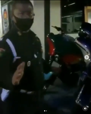 video polisi militer perlihatkan 14 moge