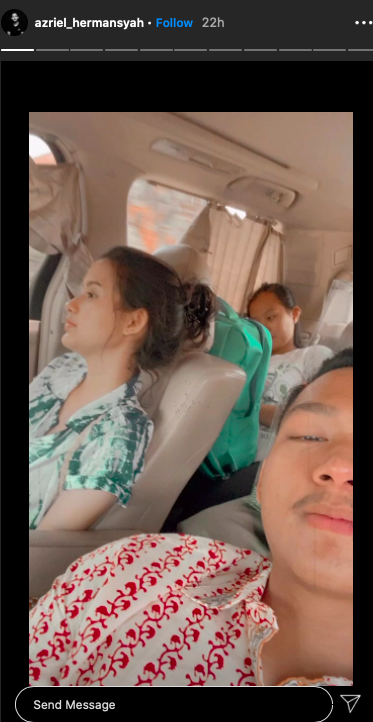 momen kebersamaan azriel hermansyah dan sarah menzel