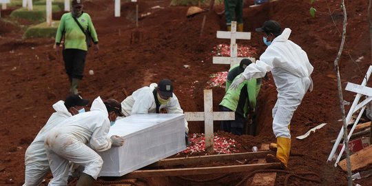 Kemarin Ada 11 Pemakaman Protokol Covid-19, Terendah dalam Sepekan