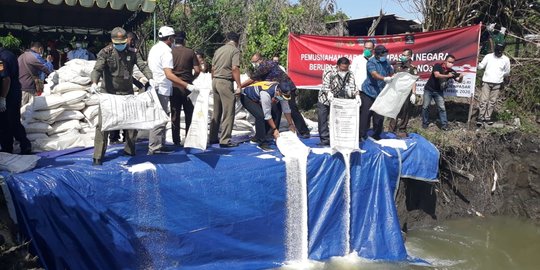 92 Ton Lebih Amonium Nitrat Dimusnahkan di Denpasar