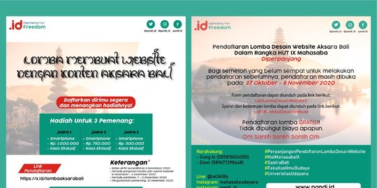 PANDI dan Universitas Udayana Bikin Kompetisi Pembuatan Laman Berkonten Aksara Bali