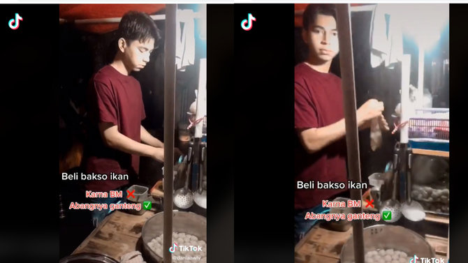 abang tukang bakso ini mirip banget raffi ahmad