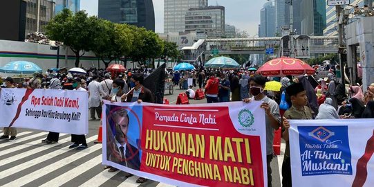 Ada Demo di Kedubes Prancis, Polisi Alihkan Arus Lalu Lintas di Jalan Thamrin