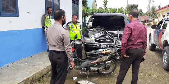 Diseruduk Pikap saat Menyeberang, Pengendara Motor di Deli Serdang Tewas