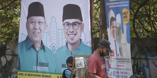 Survei Pilkada Tangsel: Ben-Pilar Unggul, Muhamad-Sara & Azizah-Ruhamaben Ketat