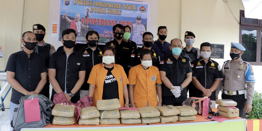 Bisnis Ganja Karena Suami Menganggur, Perempuan Hamil 3 Bulan Ditangkap