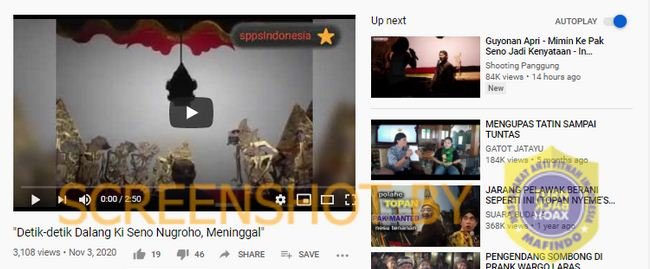 hoaks video detik detik dalang ki seno nugroho meninggal