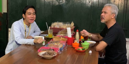 Sebelum Debat Pilkada Solo, Gibran Sarapan Bersama Ganjar di Soto Gading