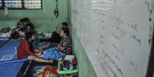 Korban Kebakaran Cideng Mengungsi di Gedung Sekolah