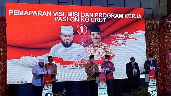 debat cagub cawagub bengkulu perdana