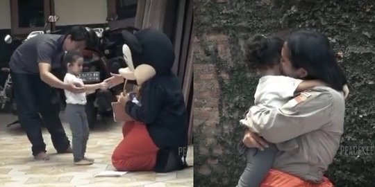 Polisi Wanita jadi Badut Mickey Mouse, Pas Ketemu Anak Bikin Banjir Air Mata