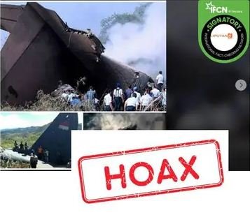 hoaks pesawat tni jatuh di papua pada 9 november 2020