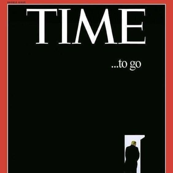 hoaks sampul majalah time berjudul 039time to go039 dengan siluet trump