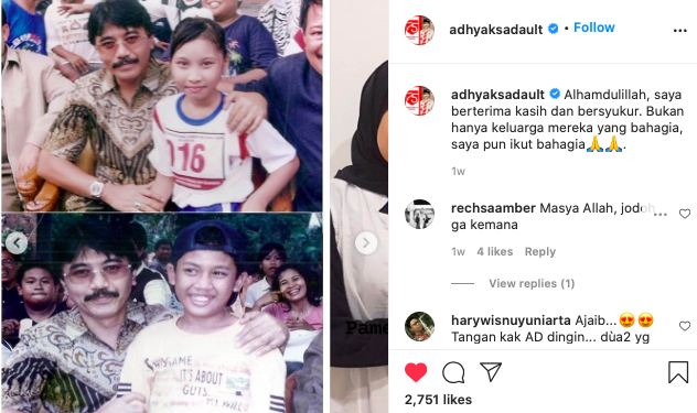 sama sama pernah dipangku adhyaksa dault saat kecil 2 anak ini kini berjodoh