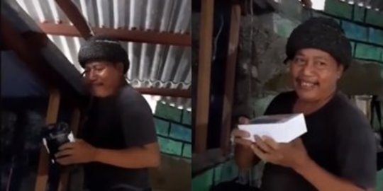 Video Haru Wanita Berikan Kado HP pada Ayah Tiri, Bahagia Meski Bukan Anak Kandung