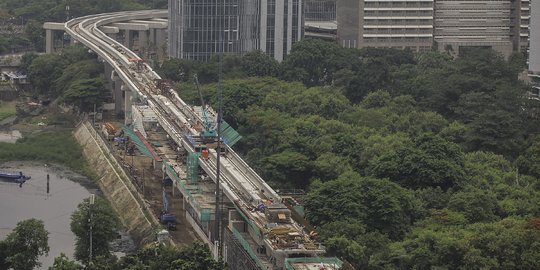 Adhi Karya Selesai Bangun Lintasan LRT Jabodebek Sepanjang 43 Km