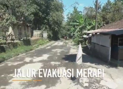 jalur evakuasi merapi kondisinya memprihatinkan