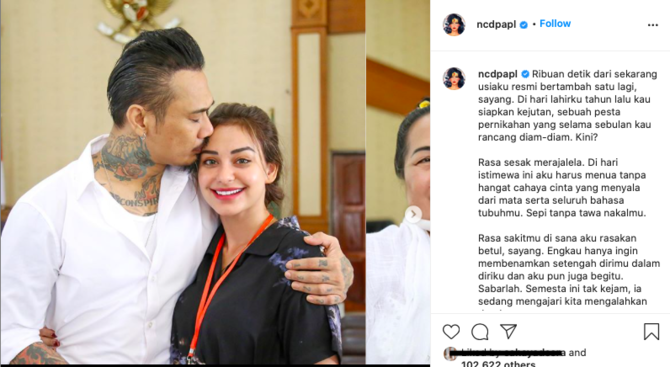 curhat pilu nora alexandera rayakan ulang tahun saat jerinx di balik jeruji