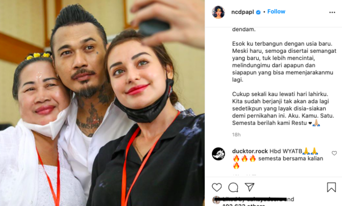 curhat pilu nora alexandera rayakan ulang tahun saat jerinx di balik jeruji