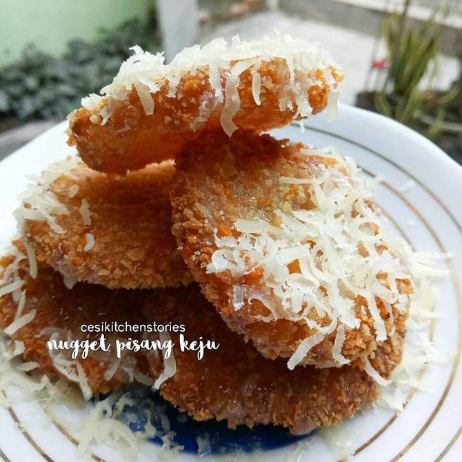 cara membuat pisang keju