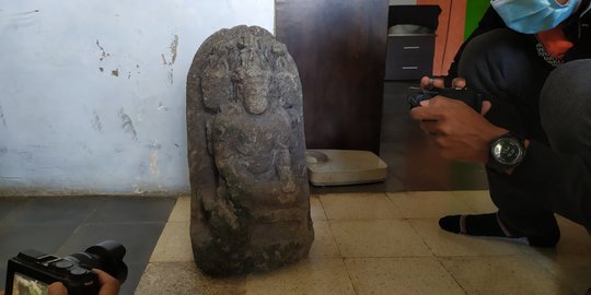 Arca Syiwa Kepala Tiga Ditemukan dalam Ekskavasi Situs Pendem Kota Batu