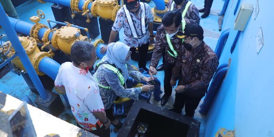 Pastikan Kondisi Air PDAM, Wali Kota Malang Cek Tandon Air Wendit