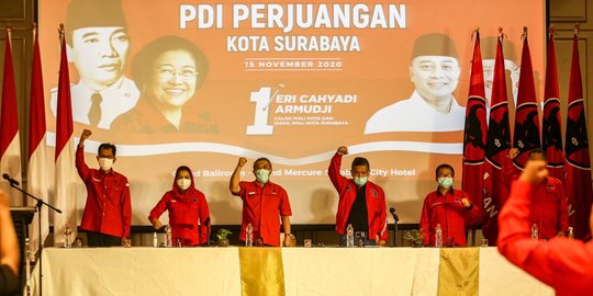 'Dikeroyok' Parpol di Pilkada Surabaya, Ini Strategi PDIP Menangkan Eri dan Armudji