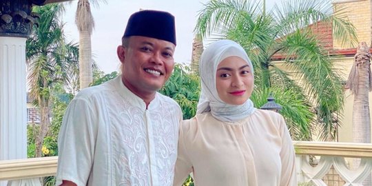 Potret Cantik Nathalie Holscher Pakai Gaun Abu-abu di Momen Akad Nikah dengan Sule