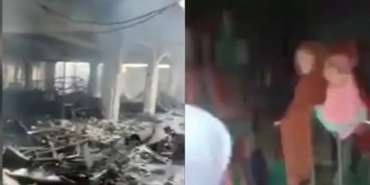 Kebakaran Besar Lahap Pasar Weleri Kendal, Toko Jilbab Ini Tetap Utuh Tak Kena Api