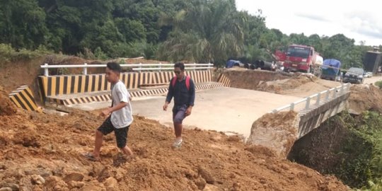 Sudah Tiga Bulan Jembatan di Kutai Kartanegara Ambruk, Harga Sembako Melonjak