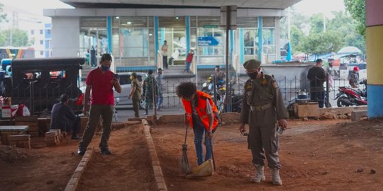 Operasi Yustisi, Petugas Jaring Pelanggar Masker di Kampung Melayu