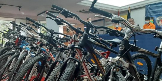 34 Sepeda Hasil Curian Disita Polda Metro Jaya, 7 Pelaku Diamankan