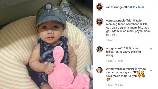 unggahan vanessa angel
