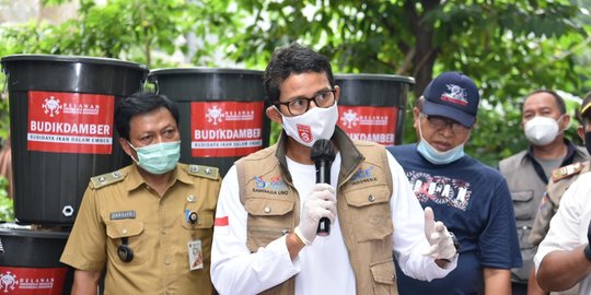 Sandiaga: Budikdamber Cocok untuk Meningkatkan Kemandirian Pangan