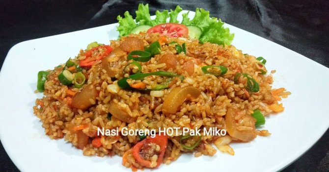 nasi goreng pedas kikil mercon