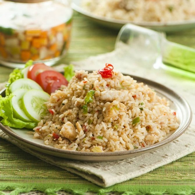 nasi goreng pedas seafood